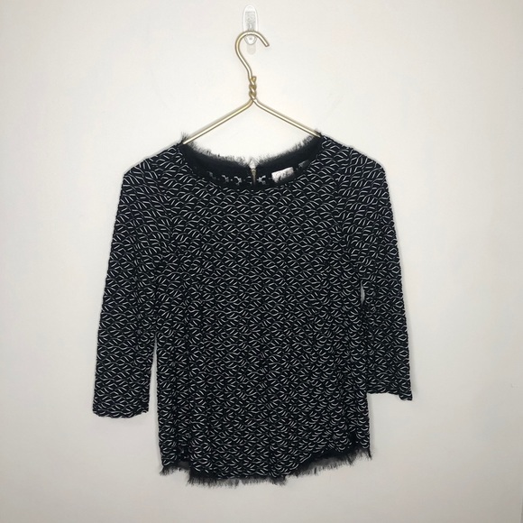 Anthropologie Postmark Textured Shirt Black S - Picture 2 of 6